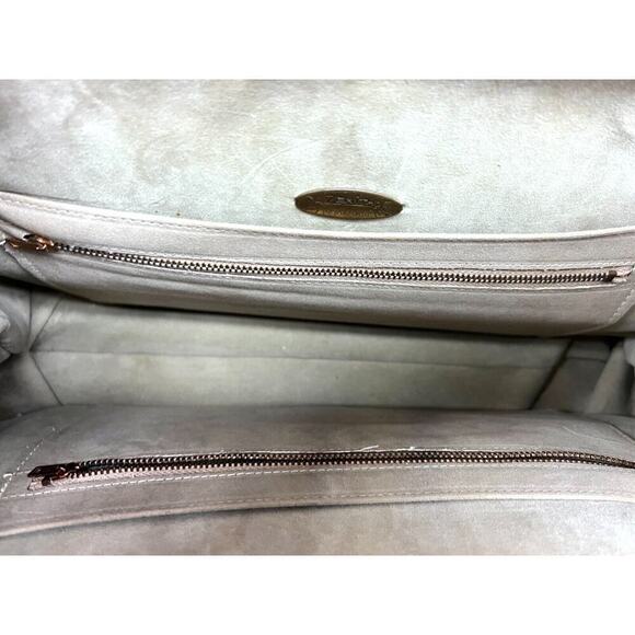 Zenith X-Large bag Purse handbag Black Leather vintage Satchel 1960s-70s MCM - Picture 5 of 8